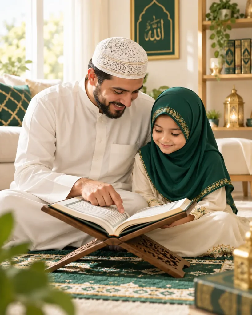 father_and_daughter_reading_quran_together