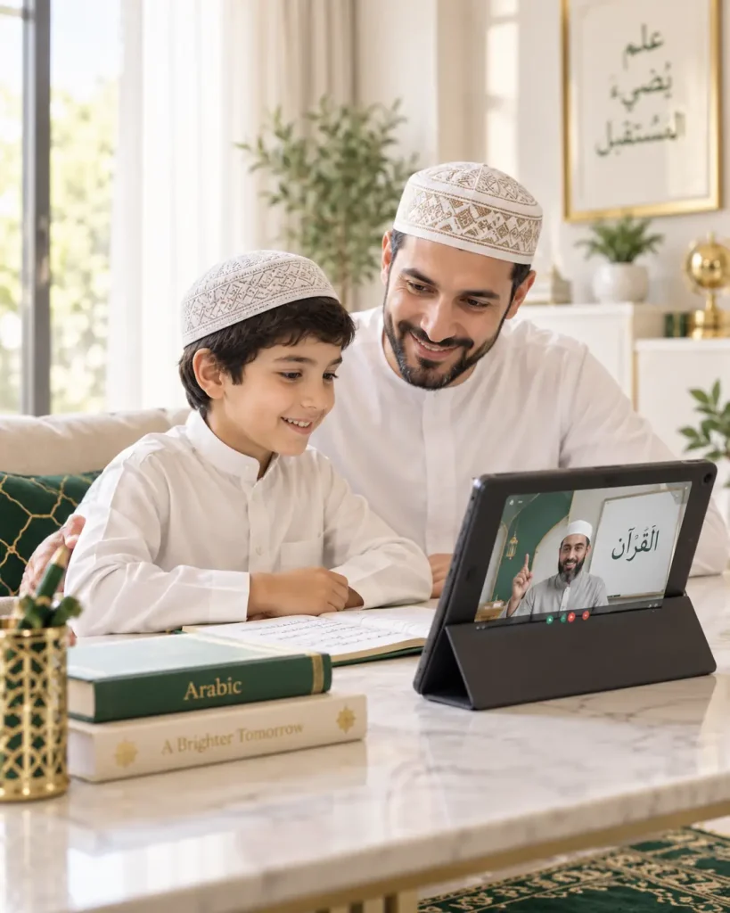father_and_son_s_arabic_learning_moment